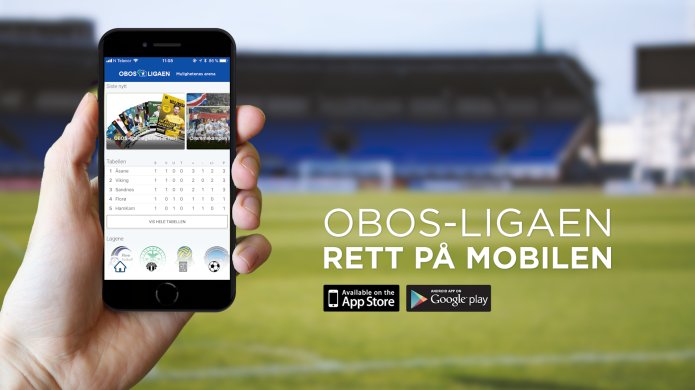 Last ned den nye appen til OBOS-ligaen!
