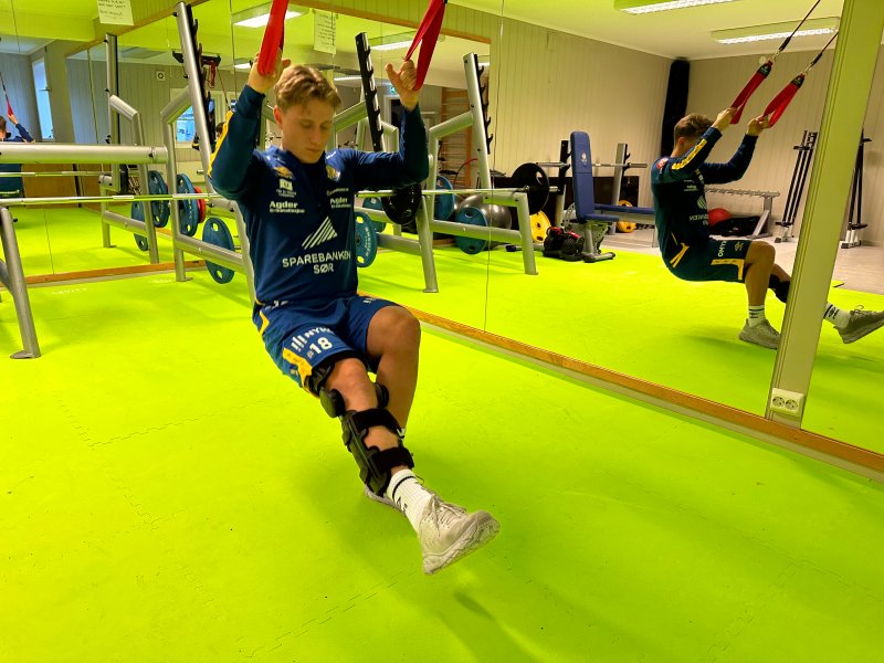 Andrè er i full gang med opptreningen