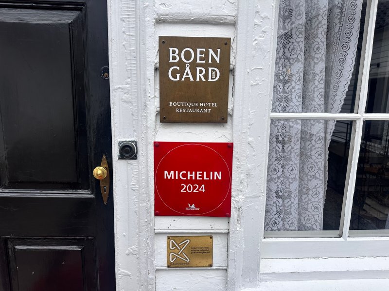 Boen Gård er i Michelin- Guiden både med hotellet og restauranten.