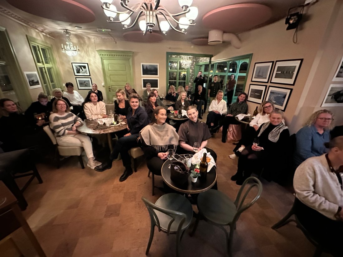En flott kveld med gode samtaler og mingling.