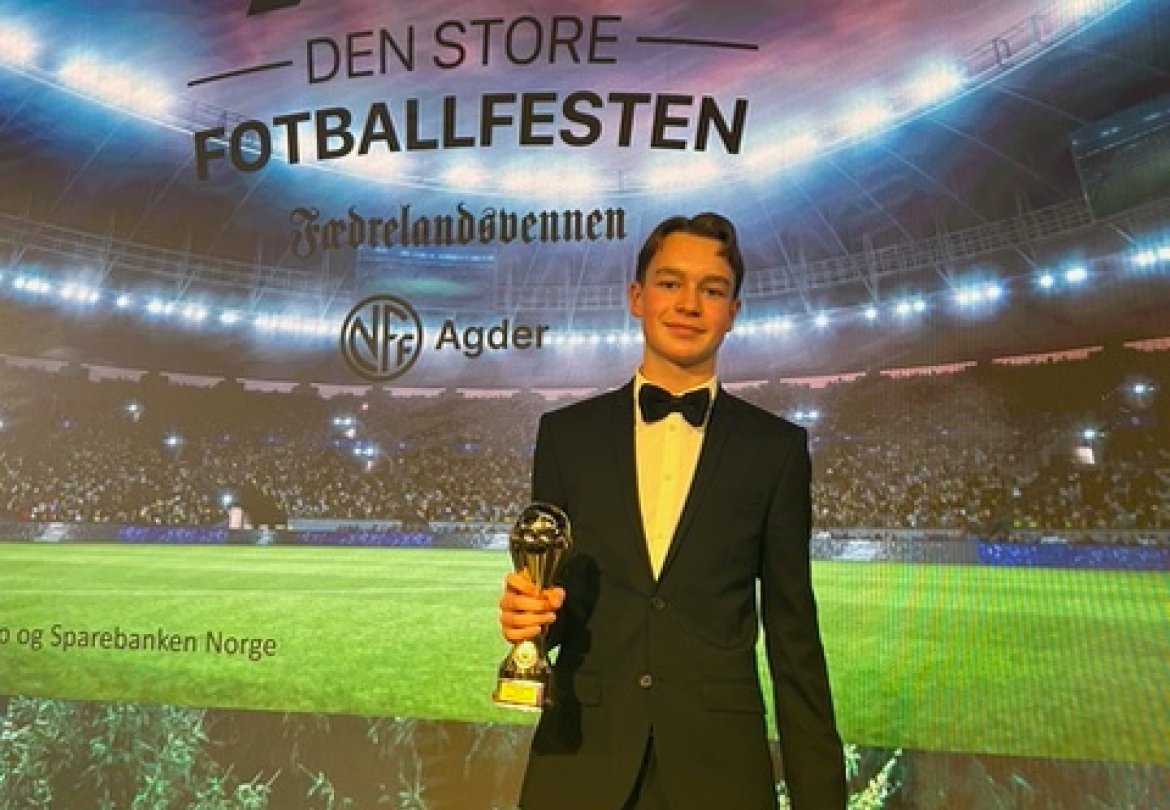 Årets spiller og vinner av årets mål Herman Haldorsen.