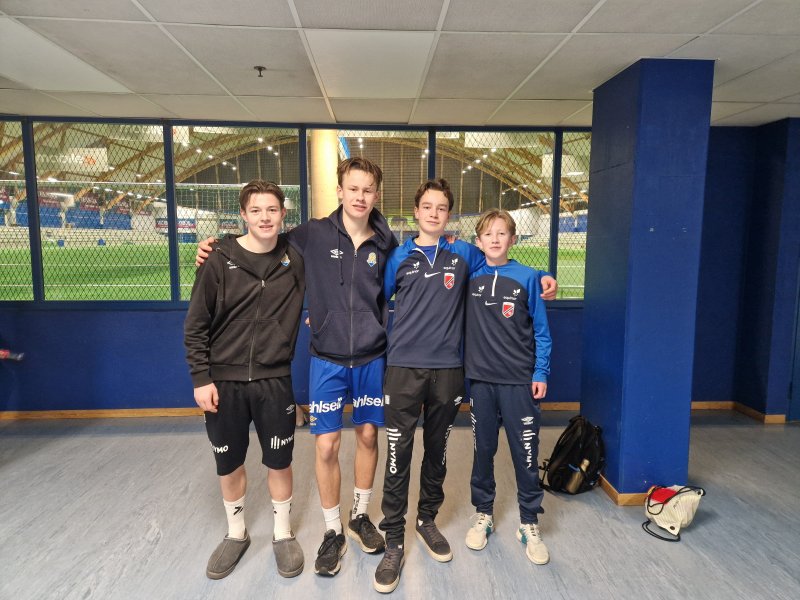 f. venstre på G15 kretslaget: Even Lauvrak, Eirik Skiftenes, Herman Haldorsen og Manuell Andersen var flere av Jervspillerne som bidro sterkt i helgen.