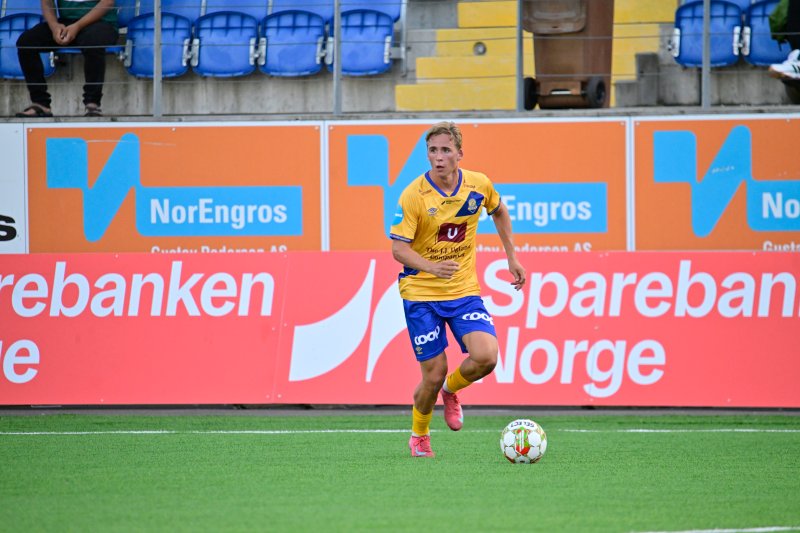 Jo Stålesen sin første kamp for Jerv, mot Arendal.