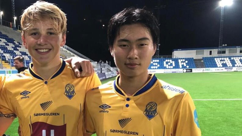 Målscorerene, f.v: Philip Syvertsen og Eivind Langås